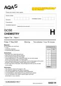 2024 AQA GCSE CHEMISTRY 8462 Exam Package