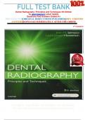 FULL TEST BANK Dental Radiography: Principles and Techniques 5th Edition by Joen Iannucci Latest Update Questions And Answers Graded A+    