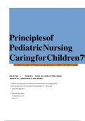 Test Bank Principles of Pediatric Nursing Caring for Children 7th Edition by Ball.