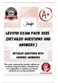 LEV3701 EXAM PACK 2025  {DETAILED QUESTIONS AND ANSWERS }