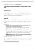 BTEC Applied Science Unit 4, Assignment C (FULL ASSIGNMENT)