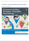 Test Bank For( Community Public Health Nursing) 7th Edition by Mary A. Nies, Melanie McEwen ||All Chapters 1-34 COVERD