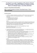 Test Bank Varcaroli’s Foundations of Psychiatric-Mental Health Nursing A Clinical 9th Edition by Margaret Jordan Halter Test Bank Chapter 1-36 UPDATED 2022