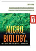 TEST BANK for Microbiology: An Evolving Science 5th Edition by Slonczewski & Foster; ISBN: 9780393419962, VH 1 TO 5//100% VERIFIED