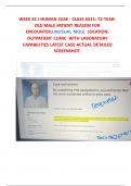 WEEK #2 I-HUMAN CASE - CLASS 6531: 72-YEAR-OLD MALE PATIENT REASON FOR ENCOUNTER;UNUSUAL MOLE  LOCATION: OUTPATIENT CLINIC  WITH LABORATORY CAPABILITIES LATEST CASE ACTUAL DETAILED SCREENSHOT.