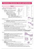 Summary PSY3370 Hormones, the Brain and Behavior