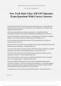 New York State Class A/B UST Operator Exam Questions With Correct Answers