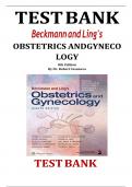 TEST BANK Beckmann and Ling's OBSTETRICS AND GYNECO LOGY 8th Edition By Dr. Robert Casanova