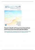 Women's Health A Primary Care Clinical Guide A Primary Care Clinical Guide 5thEdition