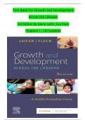 TEST BANK For Growth and Development Across the Lifespan, 3rd Edition By Gloria Leifer; Eve Fleck, Verified Chapters 1 - 16, Complete Newest Version