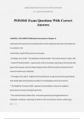 POS1041 Exam Questions With Correct Answers