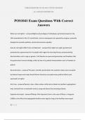 POS1041 Exam Questions With Correct Answers