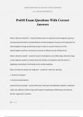 Po410 Exam Questions With Correct Answers