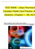 Test Bank - Lilleys Pharmacology for Canadian Health Care Practice, 4th Edition (Sealock, 2021), Chapter 1 only. affordable and updated weekly