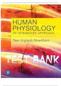 Test Bank - Human Physiology: An Integrated Approach 8th Edition ( Dee Unglaub Silverthorn,2024) Chapter 1-26||All Chapters || Latest Edition