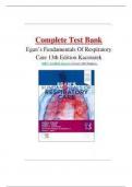 Test Bank- Egan's Fundamentals of Respiratory Care 13th Edition ( James K. Stoller, ) All Chapters 1-58|| Newest Edition