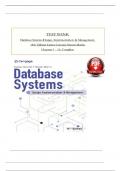 Test Bank for Database Systems Design, Implementation,& Management 14th Edition-Carlos Coronel & Steven Morris ||Complete A+ Guide