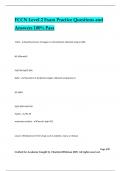 FCCN Level 2 Exam Practice Questions and Answers 100% Pass