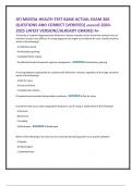ATI MENTAL HEALTH TEST BANK ACTUAL EXAM 360  QUESTIONS AND CORRECT {VERIFIED} ANSWERS 2024-2025 LATEST VERSION//ALREADY GRADED A+ 