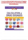 CALCULATION OF DRUG DOSAGES 11THEDITON OGDEN TEST BANK,ALL CHAPTERS| COMPLETE GUIDE Q & A