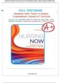 Test Bank for Nursing Now Today's Issues, Tomorrow's Trends, 8th Edition(‎F.A. Davis Company; January 1, 2019) by Joseph T. Catalano, ISBN No; ‎9780803674882, All Chapters 1-30 (NEWEST 2024)