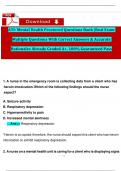 ATI: Mental Health Proctored Questions Bank |Real Exam Multiple Questions With Correct Answers & Accurate Rationales Already Graded A+, 100% Guaranteed Pass