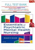       FULL TEST BANK Essentials of Psychiatric Mental Health Nursing: A Communication Approach to  Evidence- Based Care 3rd Edition by Elizabeth M. Varcarolis Questions And Answers Graded A+     