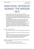 Non-fatal offences against the person - Cambridge lecture handout