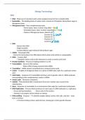 terminology life sciences/bio notes 