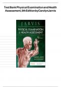 Test Bank Physical Examination and Health  Assessment,9thEdition by Carolyn Jarvis