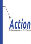 Online merken bouwen - campagneplan - opdrachtgever; Action 6,4