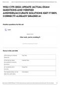 WGU C175 |2024 UPDATE |ACTUAL EXAM QUESTIONS AND VERIFIED ANSWERS/ACCURATE SOLUTIONS |GET IT 100% CORRECT!! ALREADY GRADED A+