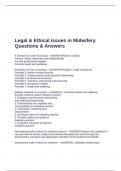 Legal & Ethical issues in Midwifery Questions & Answers