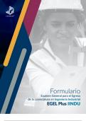 Formulario para la licenciatura en ingeniería industrial 