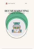 Complete Samenvatting Retail Marketing ORM p2 (jaar 1 blok 2) Avans hogeschool Den Bosch