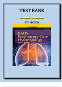 Rau s respiratory care pharmacology 9th edition gardenhire test bank Chapter 1-23 | 100% Guarantee Pass