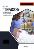 Toepassingsopdracht B1-K1-W7 Reageert op onvoorziene en crisissituaties