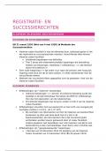 Samenvatting registratie en successierechten (17/20)