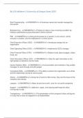 BA 101 Midterm 3 University of Oregon Exam 2023 Sole Proprietorship - ANSWER>>A business owned and usually managed by  one person Brainstorming - ANSWER>>Produce an idea or way of solving a problem by  holding a spontaneous group discussion wi