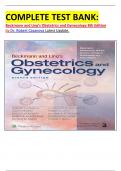 COMPLETE TEST BANK: Beckmann and Ling's Obstetrics and Gynecology 8th Edition by Dr. Robert Casanova Latest Update.