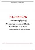 Applied pathophysiology a conceptual approach