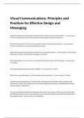 Visual Communications: Principles and Practices for Effective Design and Messaging