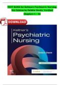 TEST BANK For Keltners Psychiatric Nursing, 9th Edition By Debbie Steele, Verified Chapters 1 - 36, Fully Covered Complete Newest Version