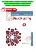 Test Bank - Rosdahl's Textbook of Basic Nursing 12th Edition by Caroline Rosdahl ; All Chapters Complete A+ Guide Newest Version 