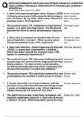 HESI PN PHARMACOLOGY 2023-2024 RETAKE EXAM ALL QUESTIONS  AND CORRECT DETAILED ANSWERS WITH RATIONALES |ALREADY  GRADED A+