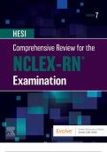 HESI Comprehensive Review for the Next Generation NCLEX-RN (NGN) exam by Linda A.Silvestri and Angela E. Silvestri(2023), NEWEST VERSION AND COMPLETE