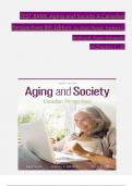 TEST BANK For Aging and Society: Canadian Perspectives 8th Edition by Mark Novak, Herbert C. Northcott, Verified Chapters 1 - 20, Complete Newest Version