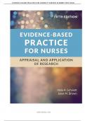 EVIDENCE BASED PRACTICE FOR NURSES 5thEDITION SCHMIDT TEST BANK