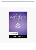 TEST BANK FOR Women’s Gynecologic Health 3rd Edition (2023 Verified By Experts) By Schuiling And Likis.