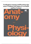 Test Bank for Anatomy and Physiology Open stax 2ndEdition|vAll Chapters Covered |Br and New Version!